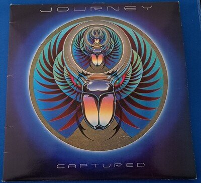 Journey Captured Double Live Vinyl Gatefold LP CBS88525 VG+ A1/B1/C1/D1 First