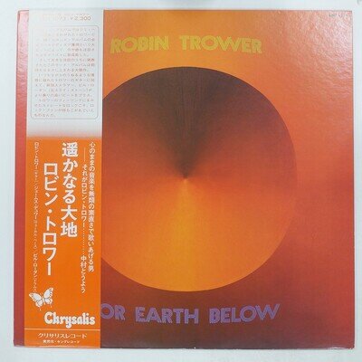 ROBIN TROWER FOR EARTH BELOW CHRYSALIS CHR1073 1LP
