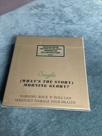 Oasis What's the Story Morning Glory Splatter 4 x 7” Vinyl Single Boxset SEALED