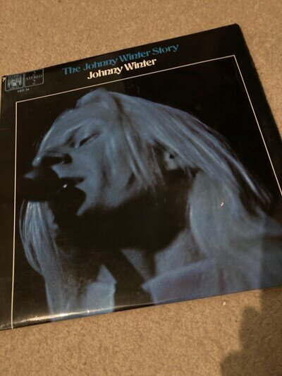 Johnny Winter the Johnny Winter Story Vinyl Record. Double LP . VG vinyl