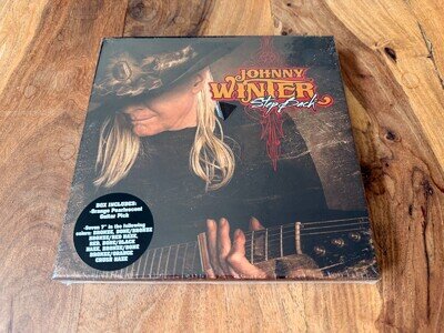 JOHNNY WINTER STEP BACK 7 x 7" SINGLES PLUS GUITAR PICK BOX SET BRAND NEW SEALED
