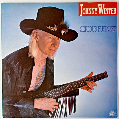 JOHNNY WINTER - SERIOUS BUSINESS - 12” VINYL LP