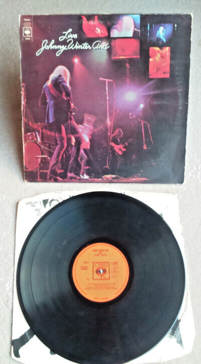 Johnny Winter And 'Live' ( 1971) UK first pressing Gatefold LP VG+/VG