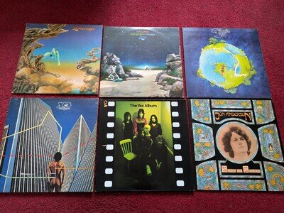 YES & JON ANDERSON LP Collection Lot ** YESTERDAYS, SONG OF SEVEN, FRAGILE etc