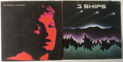 Jon Anderson ● 2 x Vinyl LP's ● Animation & 3 Ships ● Play Tested ● Both VG+/VG+