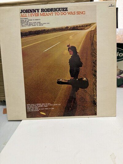 JOHNNY RODRIGUEZ All I Ever Meant To Do Was Sing LP 1973 Country Great!