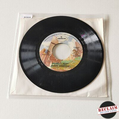 johnny rodriguez - hillbilly heart 7" vinyl record VG+