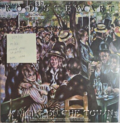 Rod Stewart A Night On The Town Vinyl Record VG+/VG RVLP1 1976