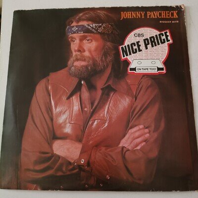 JOHNNY PAYCHECK: BIGGEST HITS VINYL ALBUM LP (ORIGINAL 1982) FAST DISPATCH
