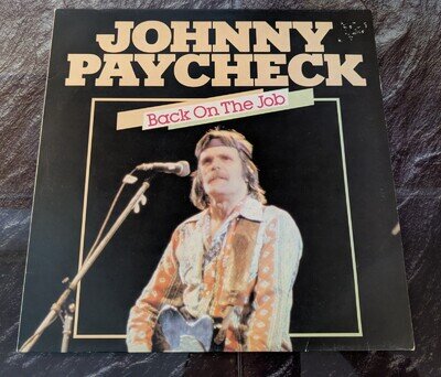 JOHNNY PAYCHECK (COUNTRY) - Back on the Job - 1984 Vinyl LP - German Astan