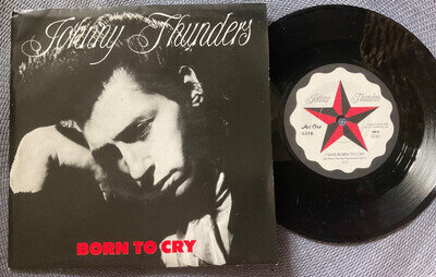 JOHNNY THUNDERS - BORN TO CRY rare UK 1988 / POST PUNK / NEW YORK DOLLS / MINT-