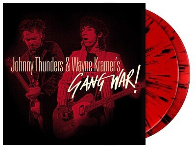 Johnny Thunders & Wayne Kramer's 'Gang War' 2LP red & black splattered vinyl
