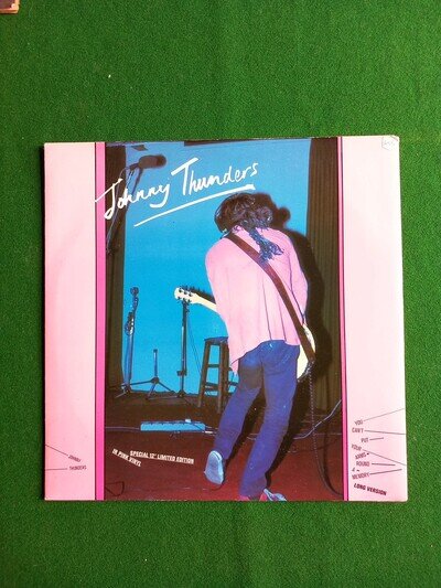 Johnny Thunders You Can't Put Your Arms Around a Memory Pink Vinyl Record 12"