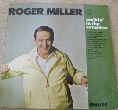 ROGER MILLER WALKIN' IN THE SUNSHINE VINYL LP SBL.7822 (VG+)