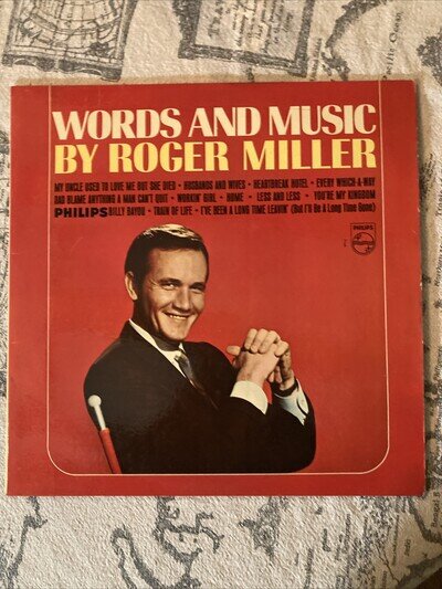 Roger Miller Words And Music By Roger Miller NEAR MINT Smash Records Vinyl LP