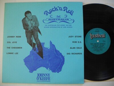 Rock n' Roll Australia LP 70's EX+ JOHNNY O'KEEFE/JOHNNY REBB/ COL JOYE/CHESSMEN