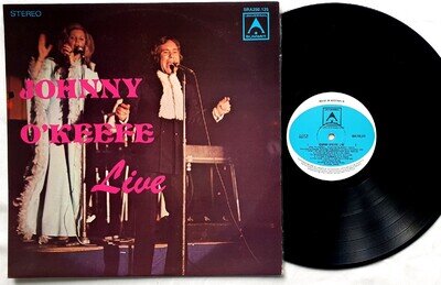 Johnny O'Keefe–Live Vinyl LP 1973 Universal Summit SRA250.125