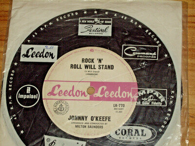 JOHNNY O'KEEFE *OZ 7" 45 ' ROCK 'N' ROLL WILL STAND ' 1964 GC+