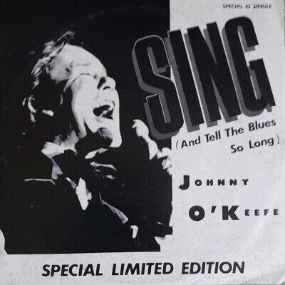 JOHNNY O'KEEFE Sing (And Tell The Blues So Long) 10" 45rpm Vinyl Record Rock