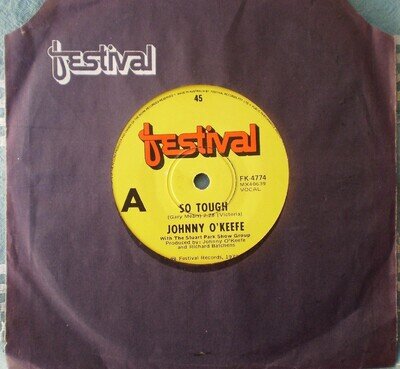 JOHNNY O'KEEFE-SO TOUGH/HOLLY HOLY "RARE OZ" -45 RPM