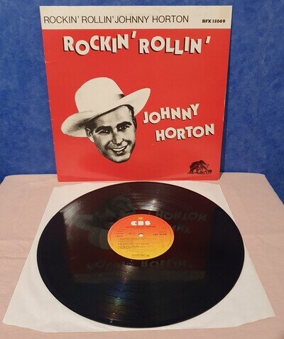 JOHNNY HORTON Rockin' Rollin' Vinyl L.P 1981 GERMAN BEAR FAMILY BFX 15069 VG/VG