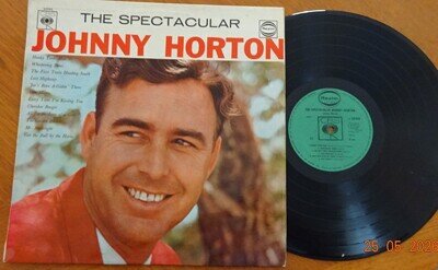 JOHNNY HORTON--THE SPECTACULAR-1966-12"VINYL ALBUM- CBS REALM-12 TRACKS-EX-V/G+