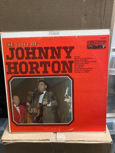 JOHNNY HORTON THE VOICE OF JOHNNY HORTON, VINYL LP, JS6012, VG+