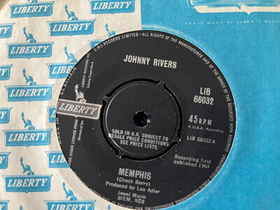Johnny Rivers - Memphis / It Won't Happen With Me - LIB 66032 - Vinyl Ex