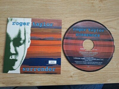 Roger Taylor Surrender 7" Picture Disc Numbered Ltd Edition Vinyl Single 1999