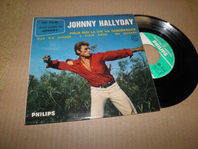 JOHNNY HALLYDAY- POUR MOI VINYL 7" 45RPM PS EP