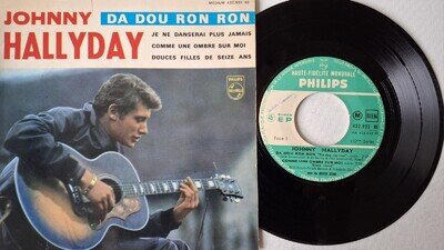 Johnny Hallyday - Da Dou Ron Ron 7" French Philips EP P/S 1963