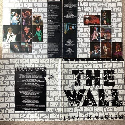 Roger Waters 1990 the Wall Live in Berlin Double Vinyl LP Gatefold Album Record