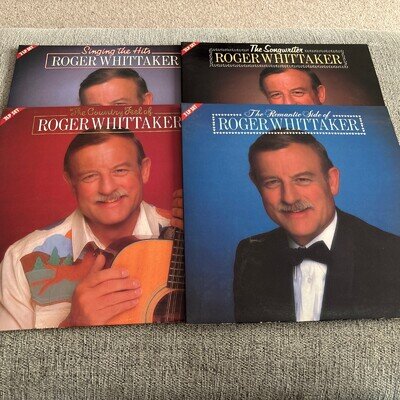 4 x Roger Whittaker Double Albums Vinyl New/Unplayed Songwriter, Country Feel