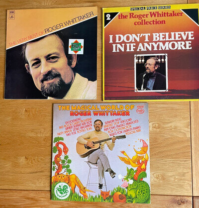 3 Roger Whittaker Vinyl LP Album Records