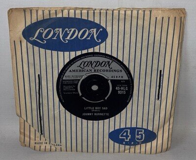 Johnny Burnette – Little Boy Sad - 1960 Vinyl 7" Single - London 45-HLG 9315