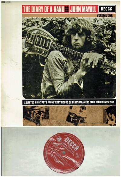JOHN MAYALL & THE BLUESBREAKERS DIARY OF A BAND 1967 MONO 1968 VINYL ALBUM