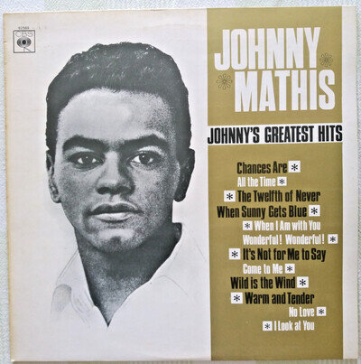 JOHNNY MATHIS - 'JOHNNY'S GREATEST HITS' 1965 CBS LP EX/NM