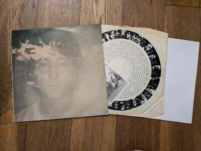 John Lennon - Imagine - Apple PAS 10004 + Poster, inner & Postcard UK original