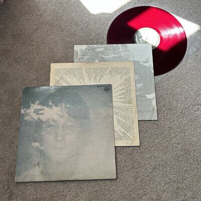 John Lennon – Imagine Vinyl Record FIRST JAPANESE Pressing RED 1971 Rare