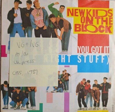 New Kids On The Block ‎You Got It (The Right Stuff) Vinyl Record VG+/VG BLOCK2