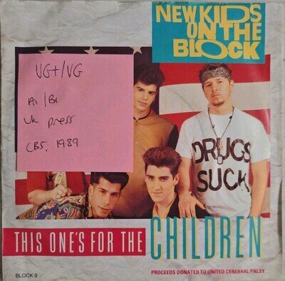 New Kids On The Block This One's For The Children Vinyl Record VG+/VG BLOCK 9