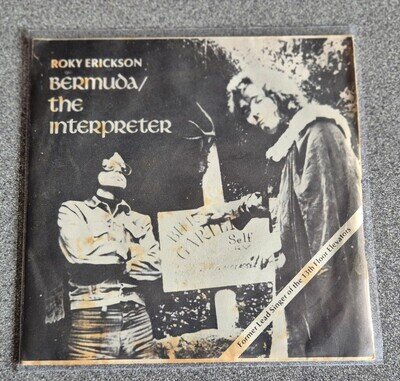 1977 ROKY ERICKSON 7" VINYL SINGLE * BERMUDA / THE INTERPRETER * VIRGIN