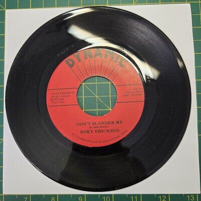 Roky Erickson Don't Slander Me 7" Vinyl US Import NM- Dynamic DY002 1984