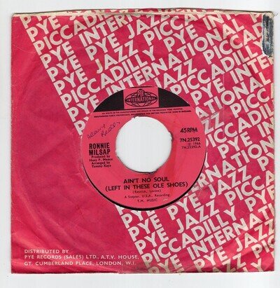 Ronnie MILSAP * Ain't No Soul * 1966 NORTHERN SOUL UK PYE 7" 45 * Listen!