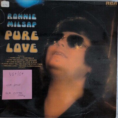 Ronnie Milsap Pure Love Vinyl Record VG+/G+ APL1-0500 1974