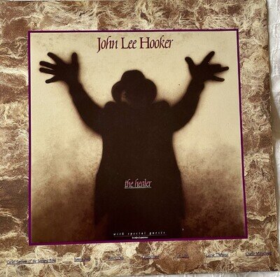 John Lee Hooker the Healer UK 1989 Vinyl, Silvertone (vinyl Poor/sleeve Ex)