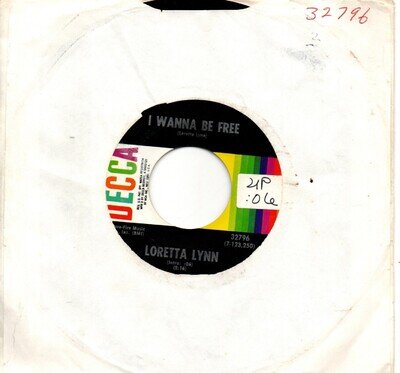 Loretta Lynn:I wanna be free/If I never love again:US Decca:1971
