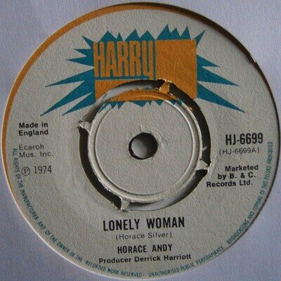 HORACE ANDY: LONELY WOMAN (Harry J) 1974 7" Single