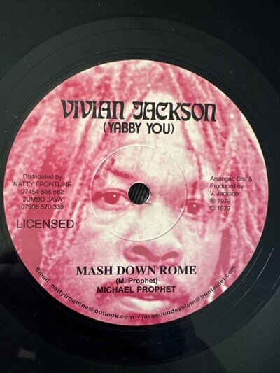 Michael Prophet - Mash Down Rome Vinyl 7” Single
