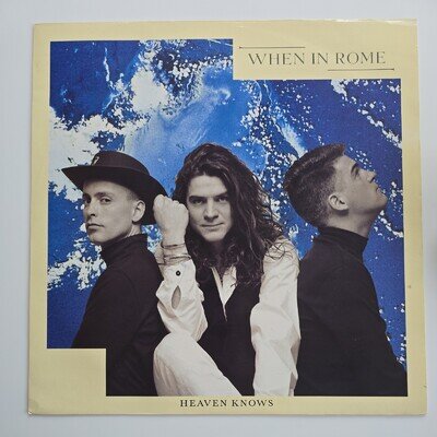 When In Rome Heaven Knows Record 12" Single Vinyl 1989 TENX277 EX/VG